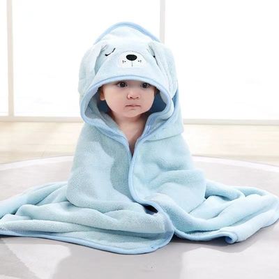 Мультфильм Животное Дети Мягкое микроволокно Коралловое шерсть Купальное полотенце для мальчиков и девочек