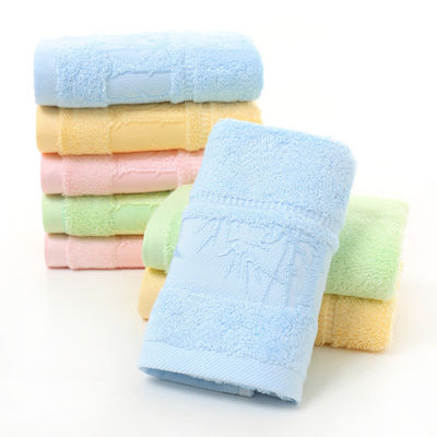 Горячее полотенце из бамбуковых волокон Jacquard 25 * 50 см для мягкой и поглощающей домашней чистки