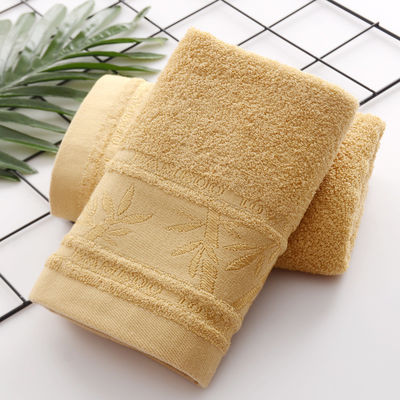 Горячее полотенце из бамбуковых волокон Jacquard 25 * 50 см для мягкой и поглощающей домашней чистки