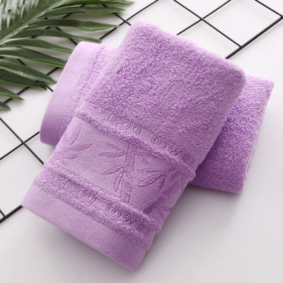 Горячее полотенце из бамбуковых волокон Jacquard 25 * 50 см для мягкой и поглощающей домашней чистки