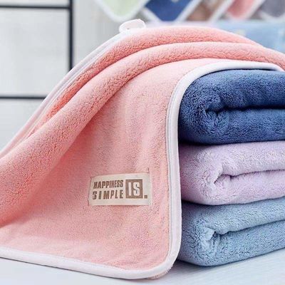 Коралловый бархатный полотенце для лица толстый и мягкий Отлично подходит для поглощения пота