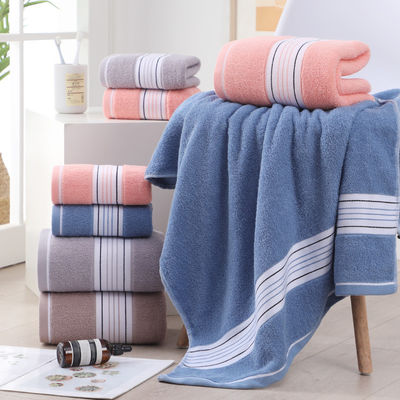 Конфигурационный логотип хлопчатобумажные Jacquard полотенца для взрослых Полотенца для ванны для дома и спорта