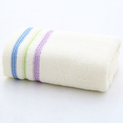 100% хлопчатобумажный многоцветный Dobby Towel Set для мягкого и поглощающего купания