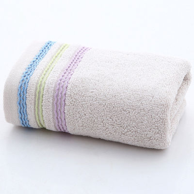 100% хлопчатобумажный многоцветный Dobby Towel Set для мягкого и поглощающего купания