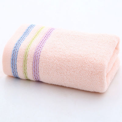 100% хлопчатобумажный многоцветный Dobby Towel Set для мягкого и поглощающего купания