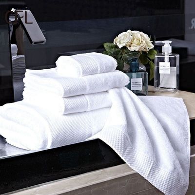 Luxury 100% Cotton White Bath Hand Face Towel Set with Custom Embroidery Logo 70*140cm (Любовь к одежде)