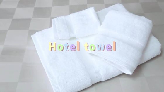 Luxury 100% Cotton White Bath Hand Face Towel Set with Custom Embroidery Logo 70*140cm (Любовь к одежде)