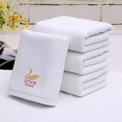 Luxury 100% Cotton White Bath Hand Face Towel Set with Custom Embroidery Logo 70*140cm (Любовь к одежде)