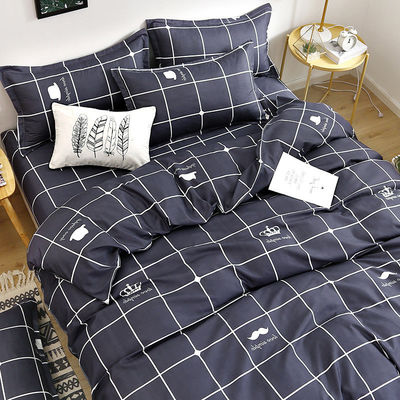 Поставка 100% полиэстерной ткани Luxury Duvet Cover Постельное белье набор с 2Pcs подушечный чехол