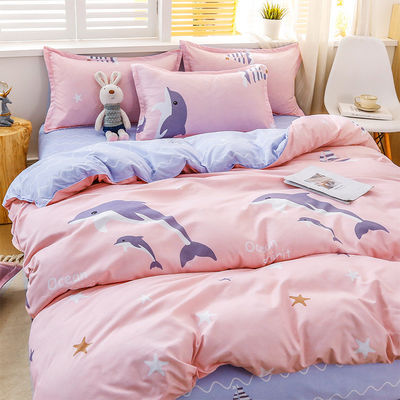 Поставка 100% полиэстерной ткани Luxury Duvet Cover Постельное белье набор с 2Pcs подушечный чехол