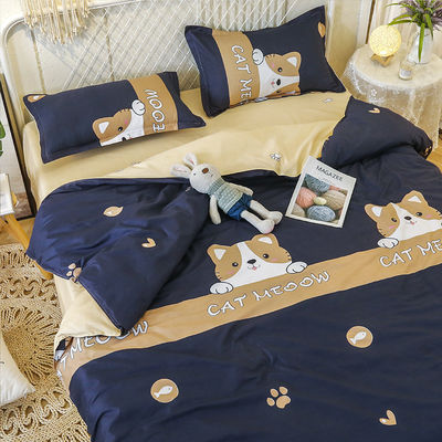 Поставка 100% полиэстерной ткани Luxury Duvet Cover Постельное белье набор с 2Pcs подушечный чехол