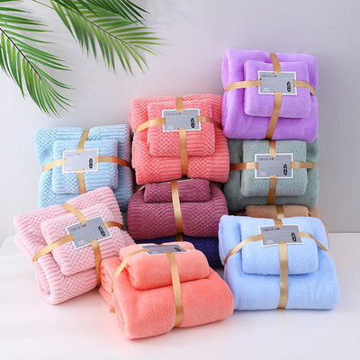 3Pcs Bath Towel Set Супер сильная водопоглощающая для дома гостиницы свадебные сувениры