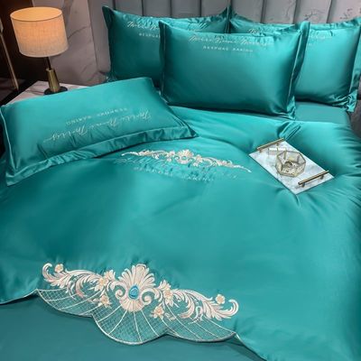 125 грамм Умытая шелковая вышивка 4 шт. постельное белье King Size Европейский стиль коллекции