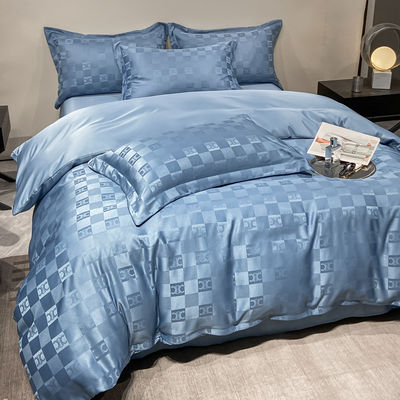 Полиэстер / льна / хлопок Luxury Jacquard постельное белье комплекты Коллекции 4 шт.