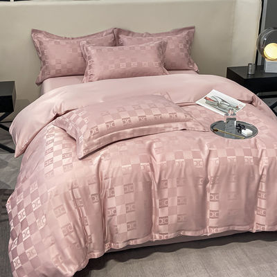 Полиэстер / льна / хлопок Luxury Jacquard постельное белье комплекты Коллекции 4 шт.