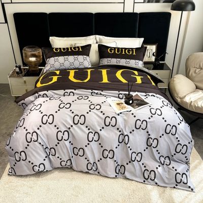 200TC Всесезонные роскошные постельные простыни King Size постельное белье с дизайном модного имени