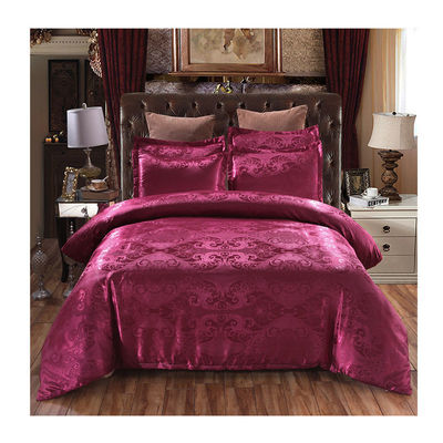 Oeko-tex Certified Europe Style Jacquard Satin Silk Comforter Sets для гостиничного постельного белья