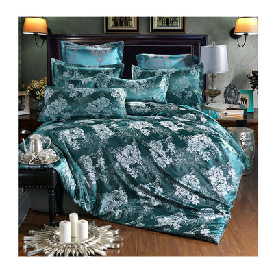 Oeko-tex Certified Europe Style Jacquard Satin Silk Comforter Sets для гостиничного постельного белья