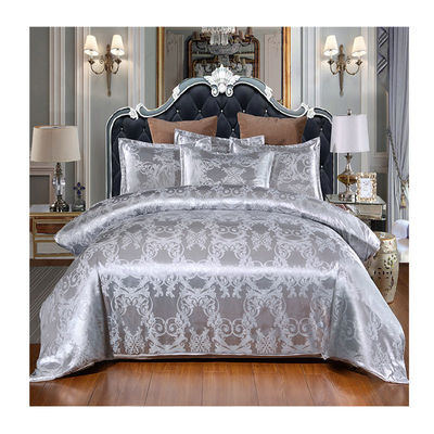 Oeko-tex Certified Europe Style Jacquard Satin Silk Comforter Sets для гостиничного постельного белья