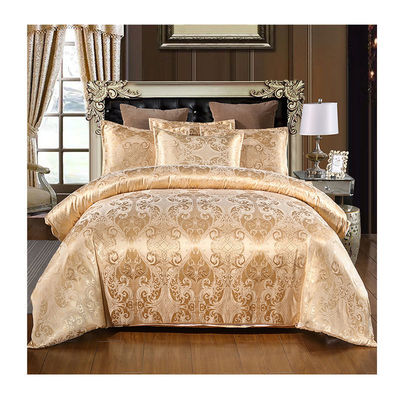 Oeko-tex Certified Europe Style Jacquard Satin Silk Comforter Sets для гостиничного постельного белья