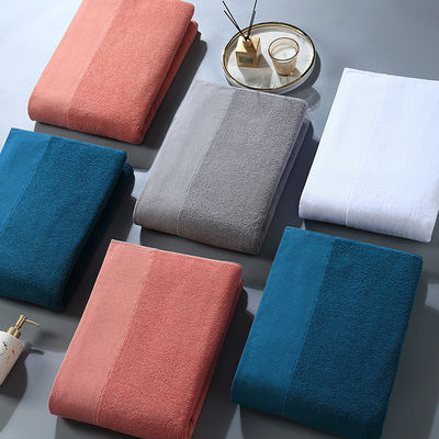 Специализированный полиэстер/волокно Luxury Hotel Embroidery Bath Towel Set для сверхпоглощающей