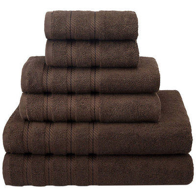 На заказ Личный бренд Luxury Dobby Border 100% хлопчатобумажное полотенце для взрослых ванной душевой