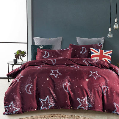 Constellation Printed Duvet Cover Pillowcase Bedwear Set с реактивным печатным окрашиванием