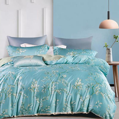 100% Tencel Luxury Silky Soft Bedding Set 300TC Printed Fabric Quilt Cover Ковры для подушек
