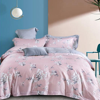 100% Tencel Luxury Silky Soft Bedding Set 300TC Printed Fabric Quilt Cover Ковры для подушек