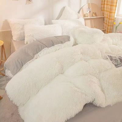 Home Hotel Queen Size постельное белье с атласным юбкой и хлопчатобумажным бархатным одеялом