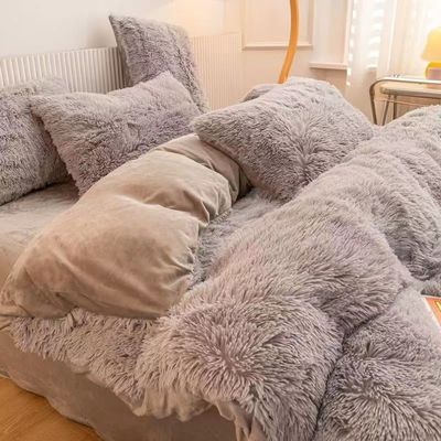 Home Hotel Queen Size постельное белье с атласным юбкой и хлопчатобумажным бархатным одеялом