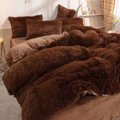 Home Hotel Queen Size постельное белье с атласным юбкой и хлопчатобумажным бархатным одеялом