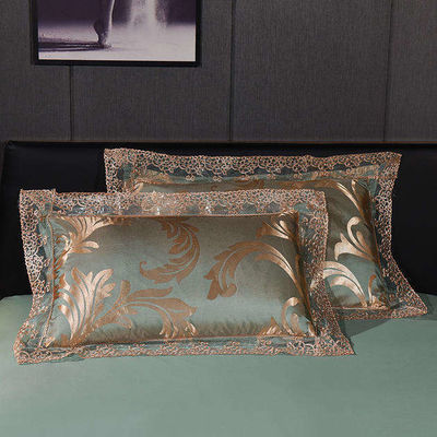 Европейский стиль Luxury Satin Silk Hotel изысканный спальный набор Jacquard Solid Advantage