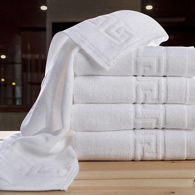 Comfort Hotel Luxury Jacquard White Bath Towel Set 100% Cotton Большой пляжный полотенце для OEM