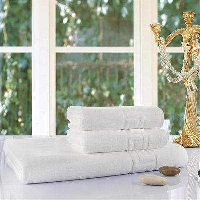 Comfort Hotel Luxury Jacquard White Bath Towel Set 100% Cotton Большой пляжный полотенце для OEM