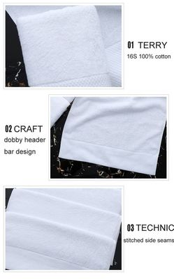 Comfort Hotel Luxury Jacquard White Bath Towel Set 100% Cotton Большой пляжный полотенце для OEM